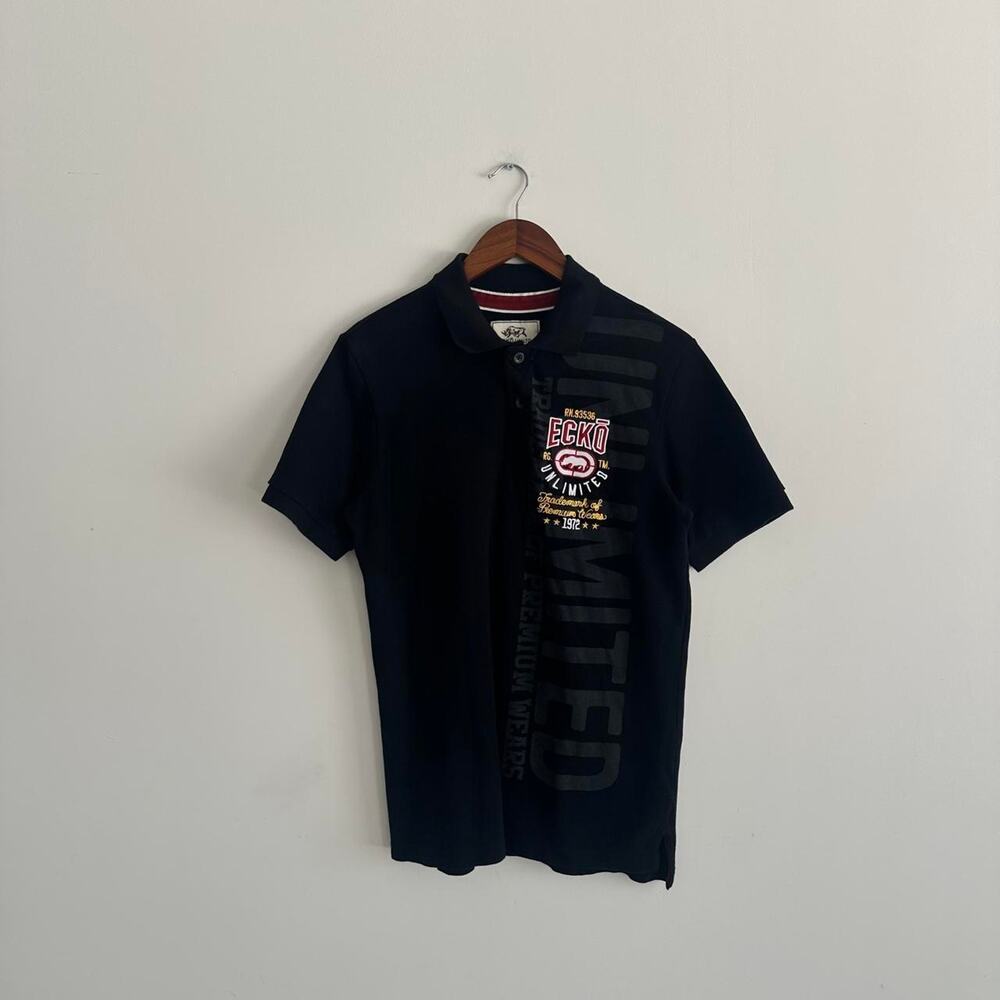 Vintage y2k Ecko Unltd. Polo with Grunge Skater graphic